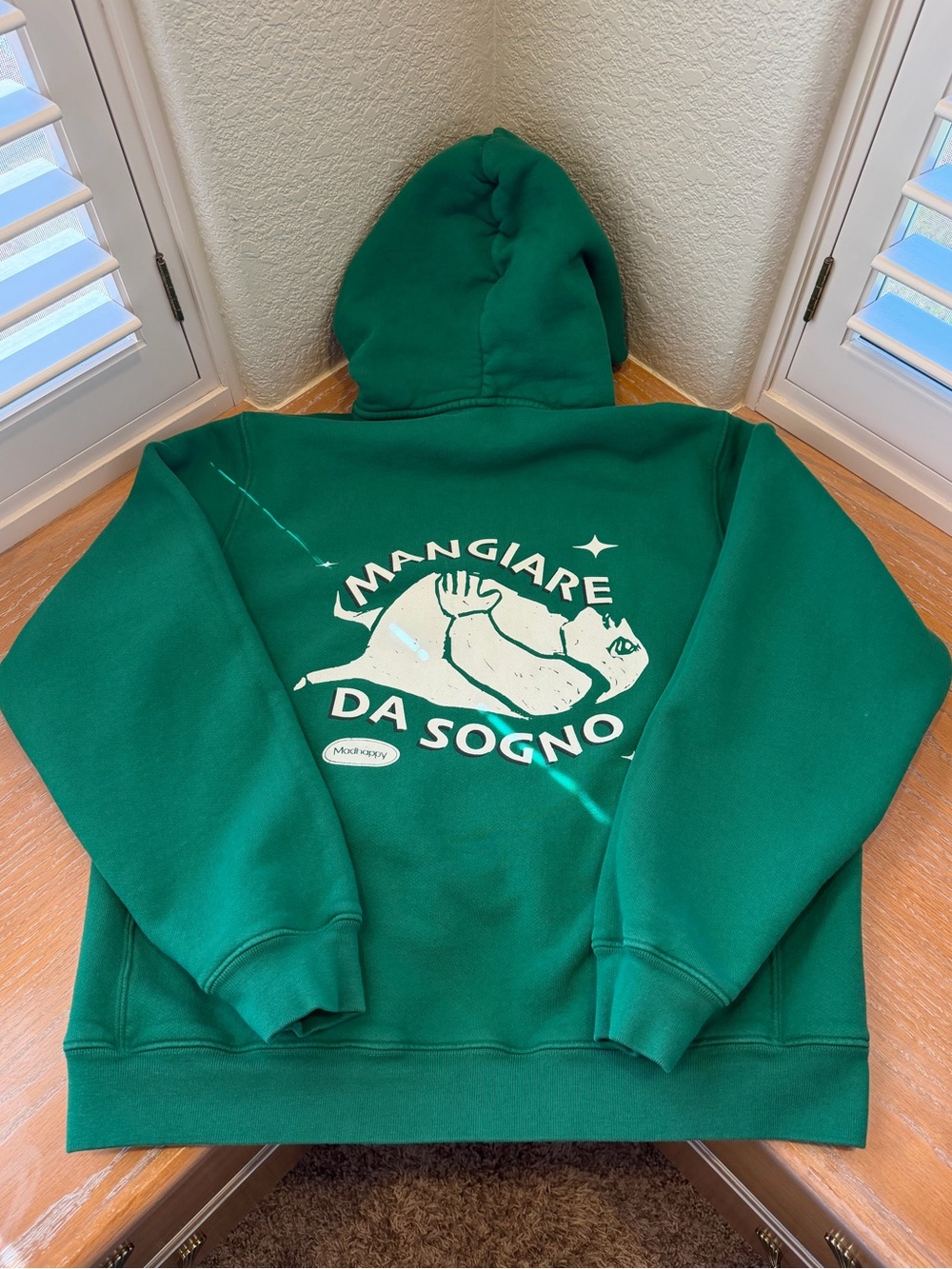 Madhappy Madeo Ristorante Green Fleece Hoodie
